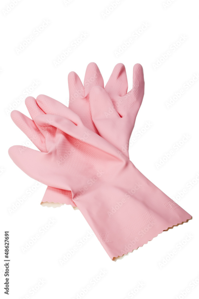 Close-up of a pair of washing up gloves Close-up of a pair of washing up gloves