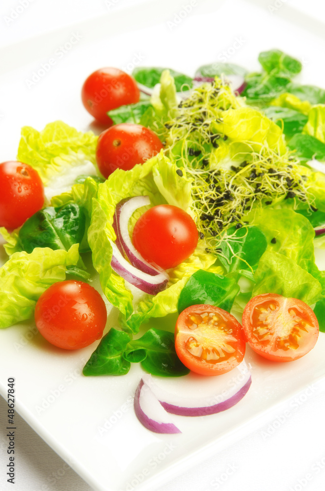 Healthy food to lose weight: fresh salad