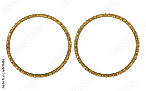Close-up of pair of bracelets
