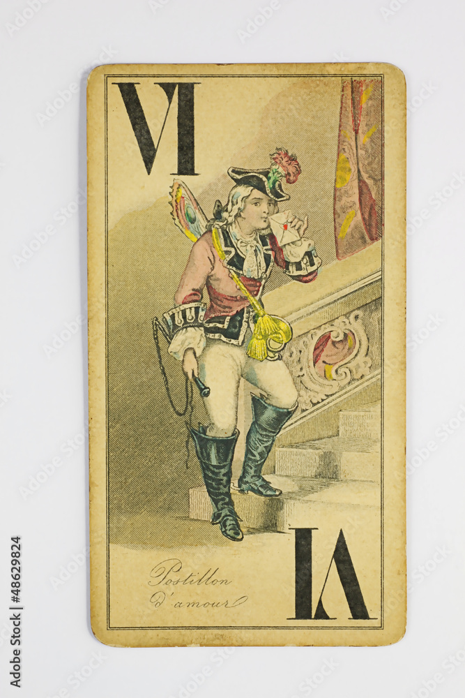 Very old tarock card_6 StockFoto Adobe Stock