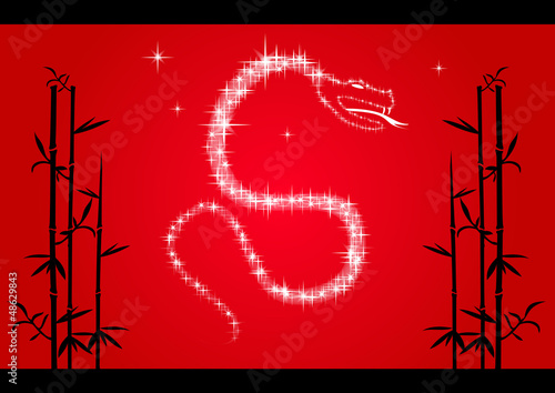 Constellation Serpent - bambous - Nouvel an Chinois