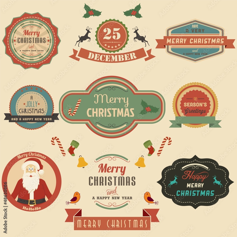 Collection of Christmas Design Elements.Vector Collection of Christmas Design Elements.Vector