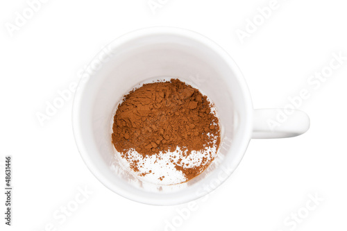 Cocoa in white mug