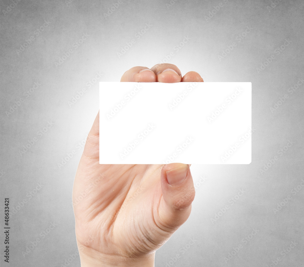 Blank calling card Blank calling card