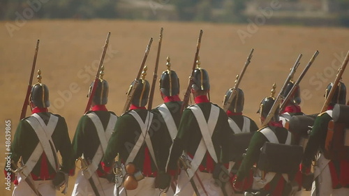 Battle of 1812. Slow motion.