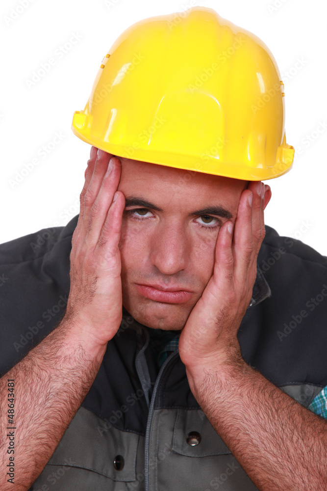 Stressed builder Stressed builder