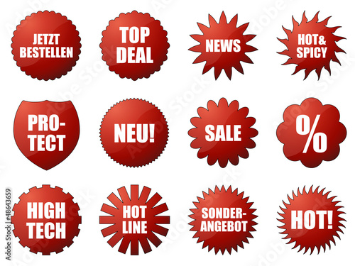 Vector Iconset *** Störer Rot