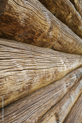 beautiful old wooden log house wall texture