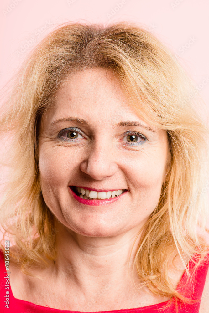 happy woman portrait pink background real people high definition happy woman portrait pink background real people high definition