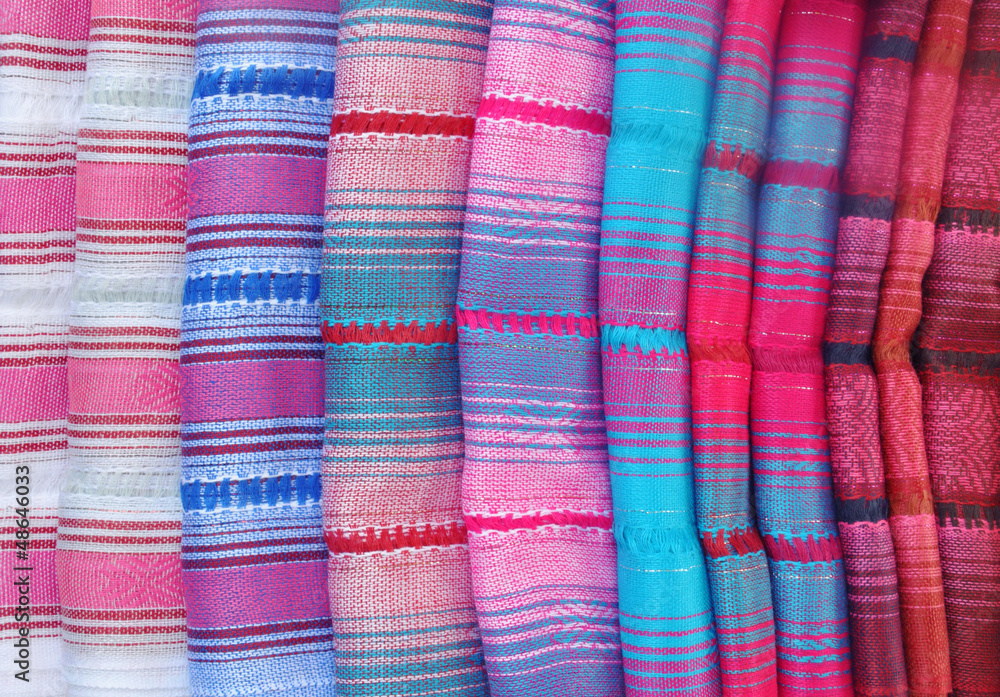 Colourful Striped Fabric