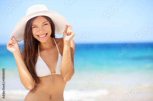 Beach vacation woman