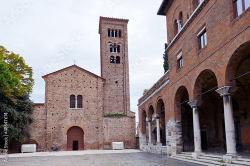 front view of St.francis Basilica in Ravenna