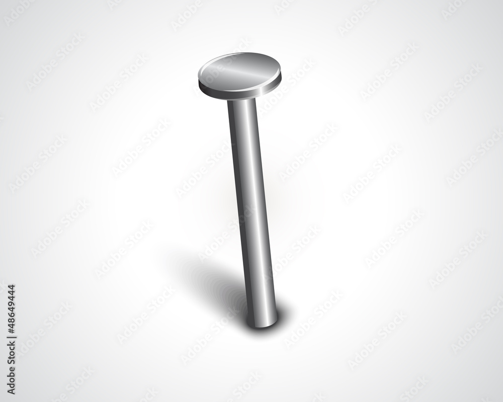 hammered metal nail hammered metal nail