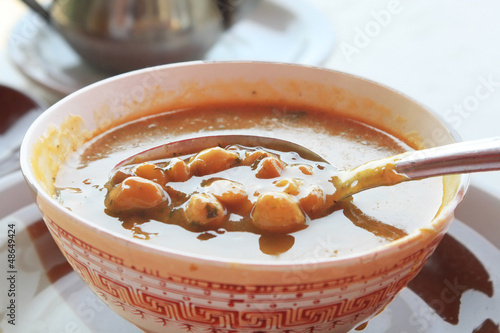 Moroccan traditional soup - harira