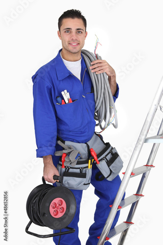 Tradesman with his tools