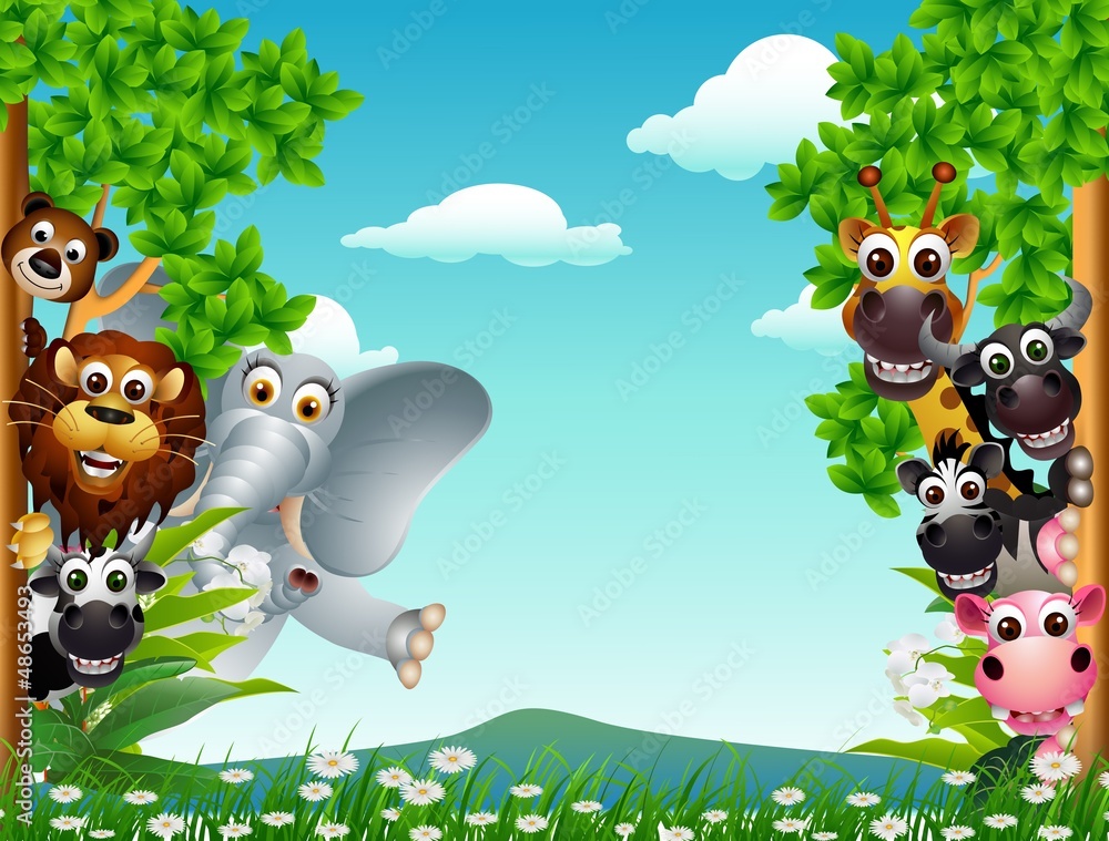 Obraz premium funny animal cartoon