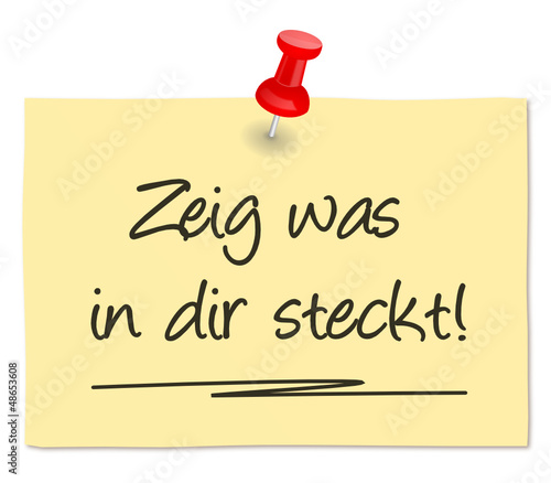 Zettel - zeig was in dir steckt