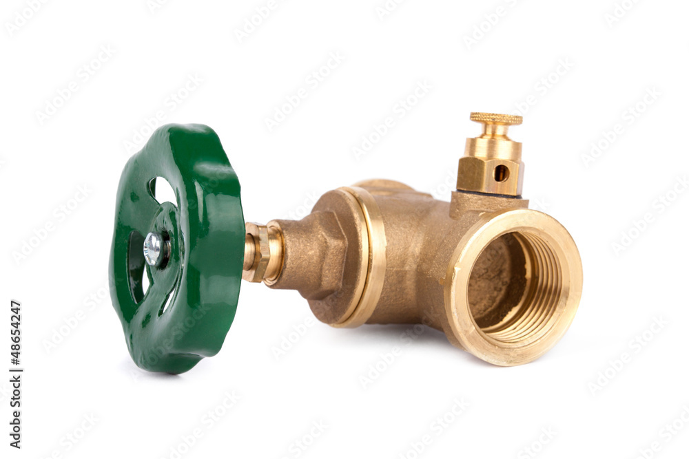 Water valve isolated on white background Water valve isolated on white background