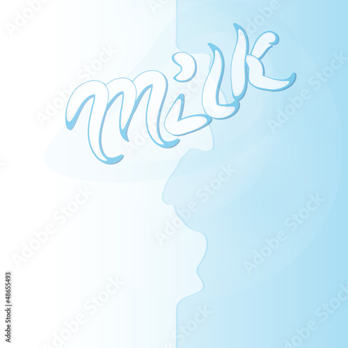 MILK hand lettering - handmade calligraphy