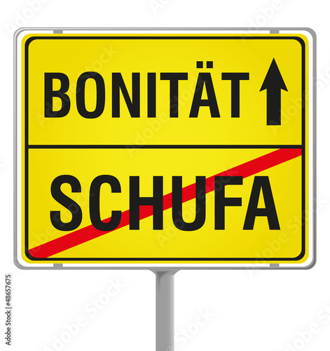 ortseingangsschild bonität