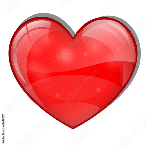 Bright glass heart