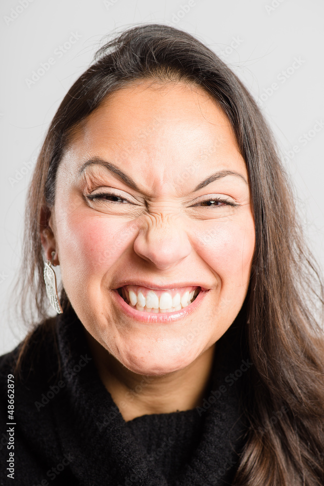 funny woman portrait real people high definition grey background funny woman portrait real people high definition grey background