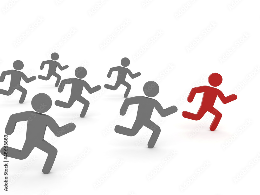 Leader of competition. Concept 3D illustration. Leader of competition. Concept 3D illustration.