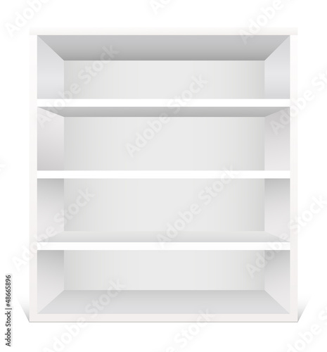 White shelf