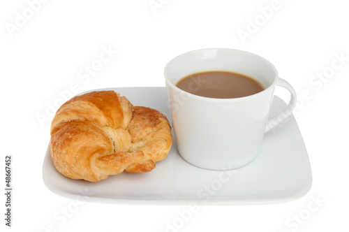 Coffee and croisant