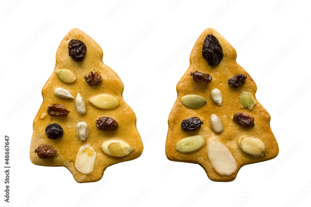 Fototapeta premium Gingerbread cookies isolated on white background