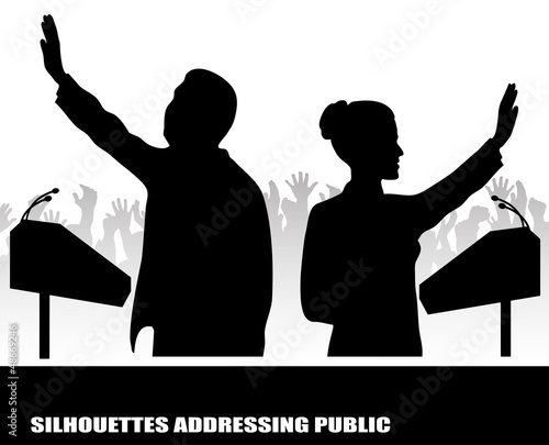person before a microphone