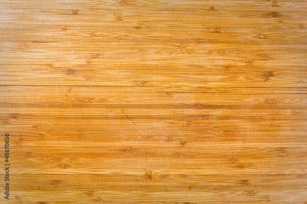 Fototapeta premium Old grunge wooden cutting kitchen desk board background texture