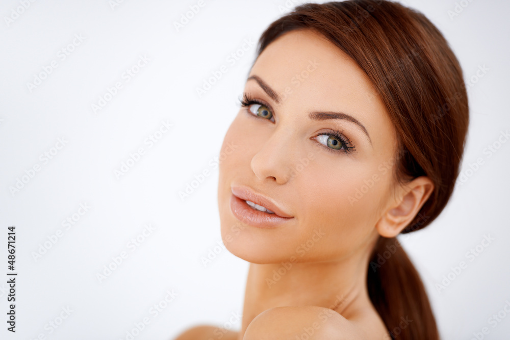 Beautiful sensual brunette woman Beautiful sensual brunette woman