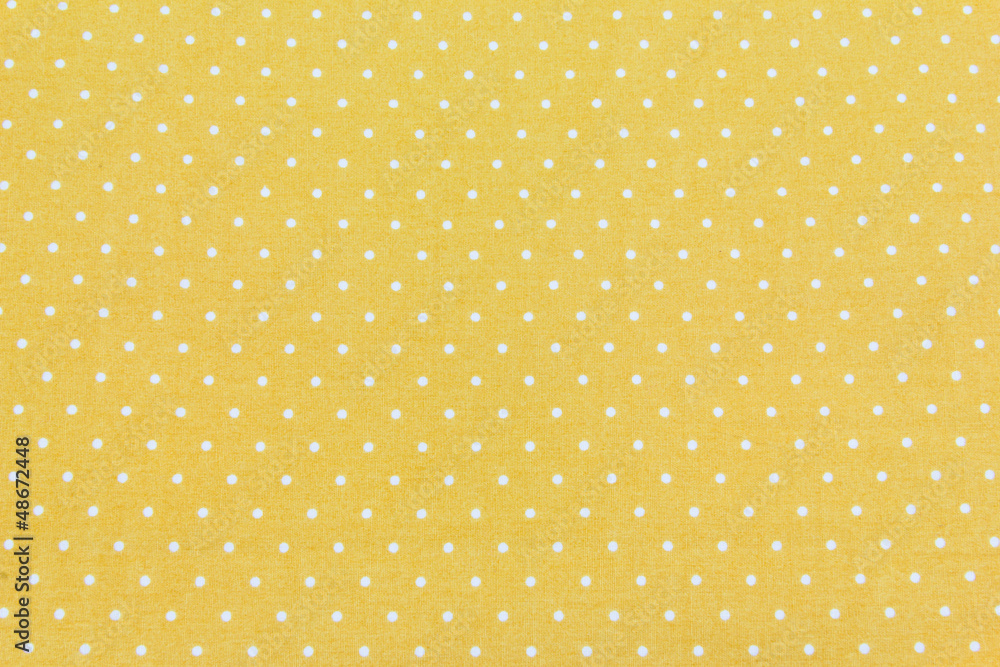Yellow and White Tiny Distressed Polka Dots