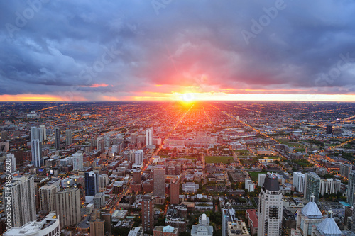 Chicago sunset