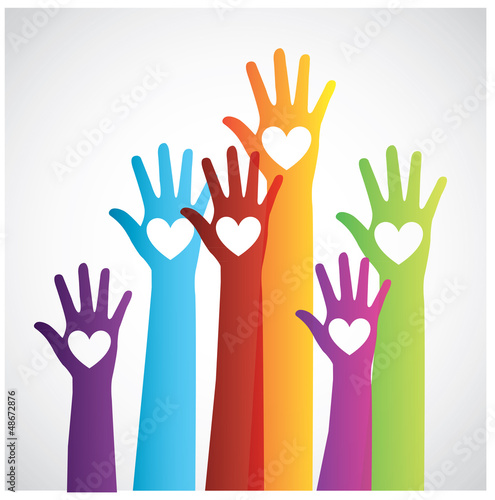 Colors hand up