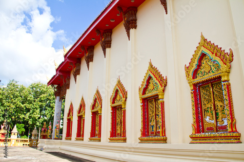 Thai art on window temple