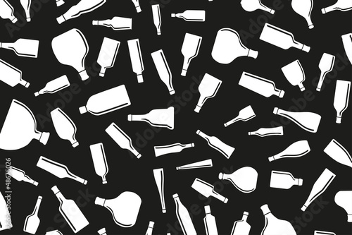 Set of bottles. Vector illustration.