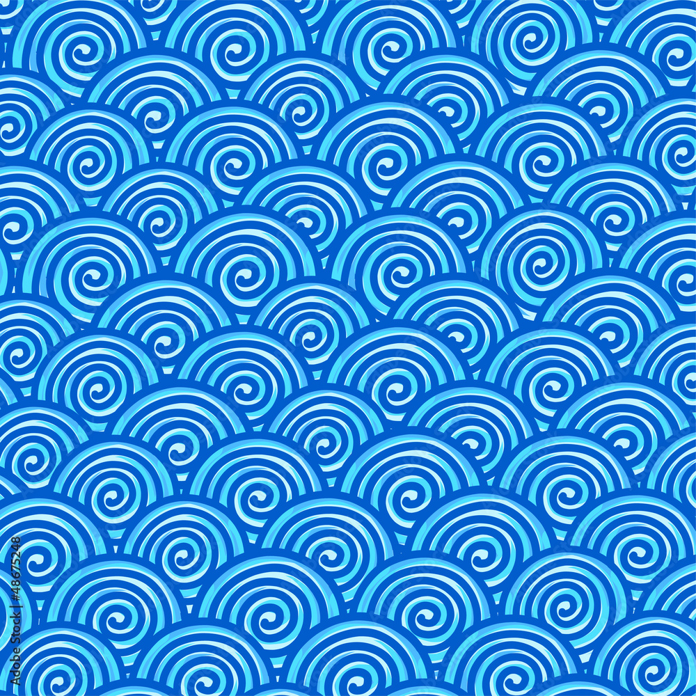 abstract hand-drawn pattern, waves background abstract hand-drawn pattern, waves background