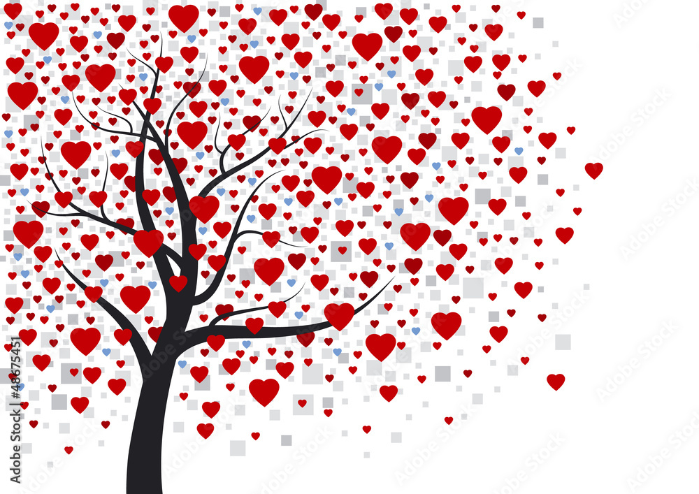Heart tree design