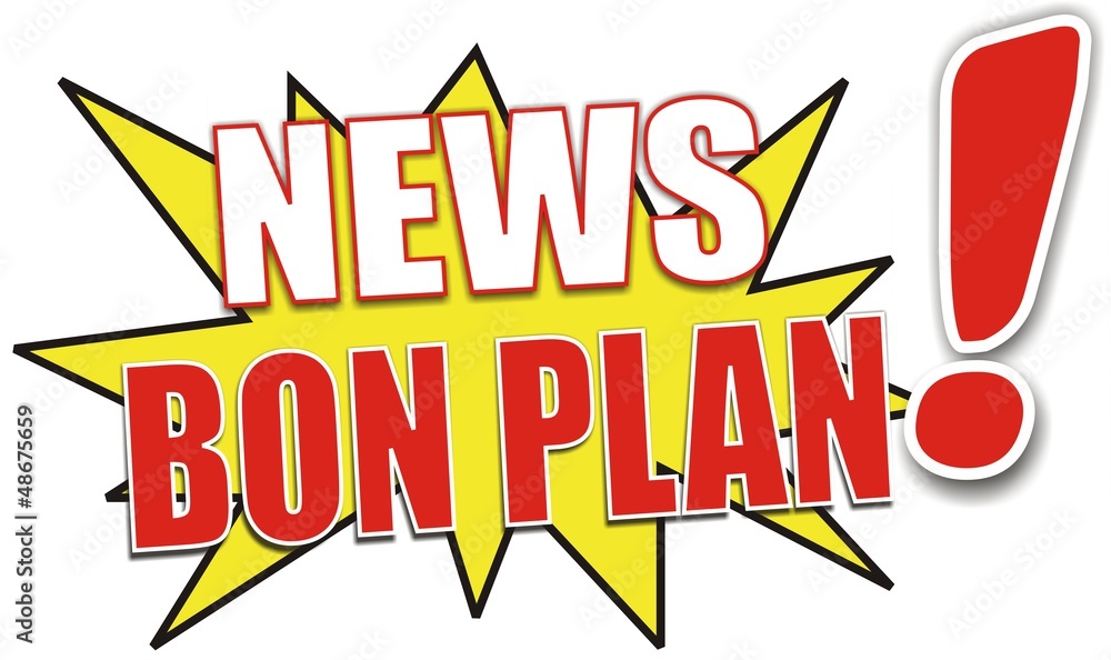 Obraz premium étiquette news bon plan