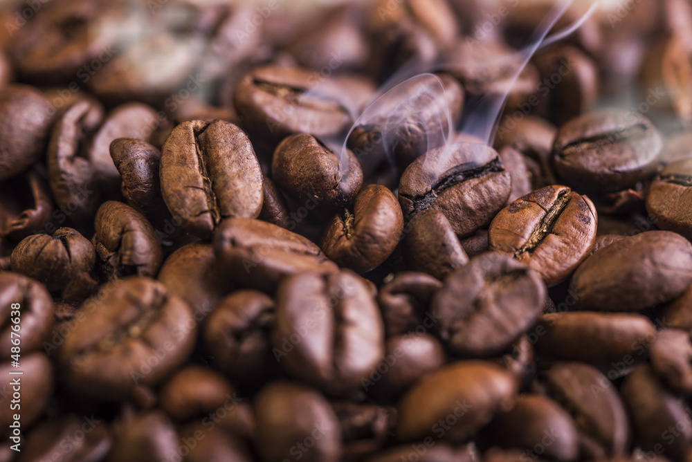 Fototapeta premium Kaffeebohnen