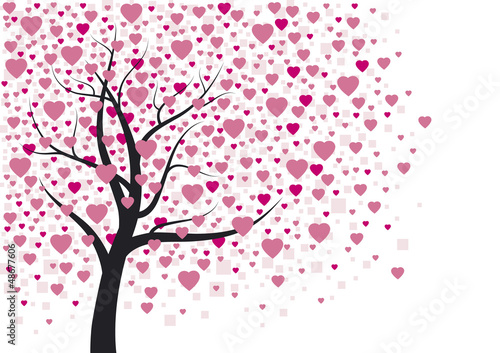 Heart tree design © ArtBackground