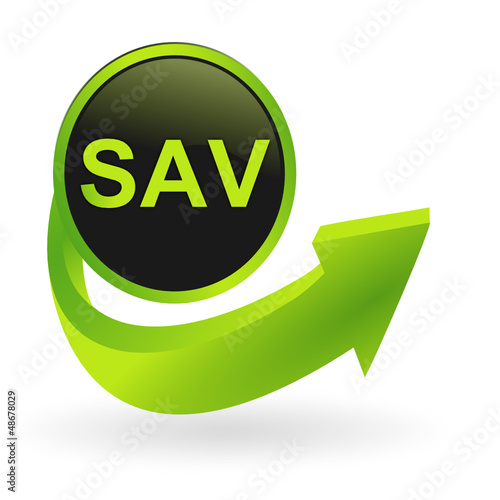 bouton sav flêche verte