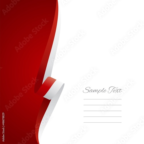 Polish left side brochure cover vector