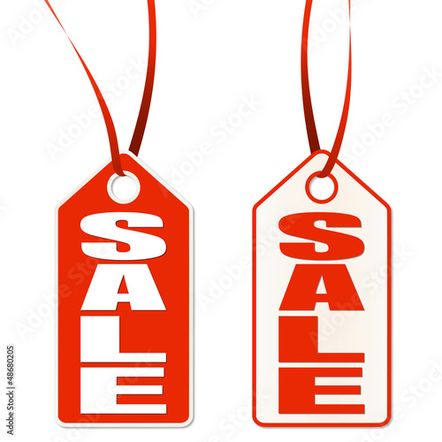 Anhänger mit Aufschrift SALE