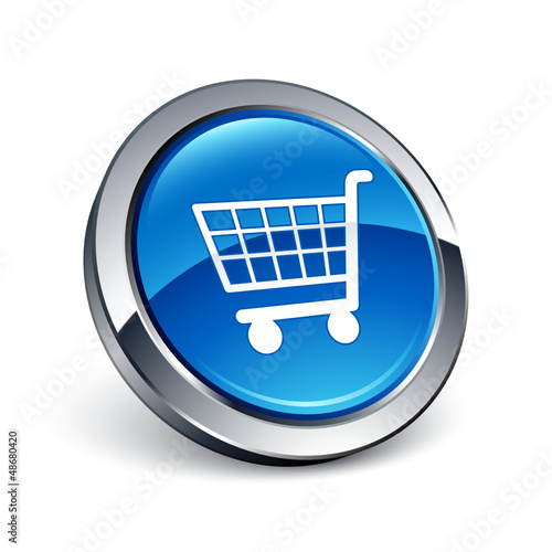 icône bouton internet achat panier