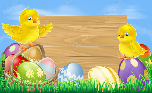 Easter eggs sign