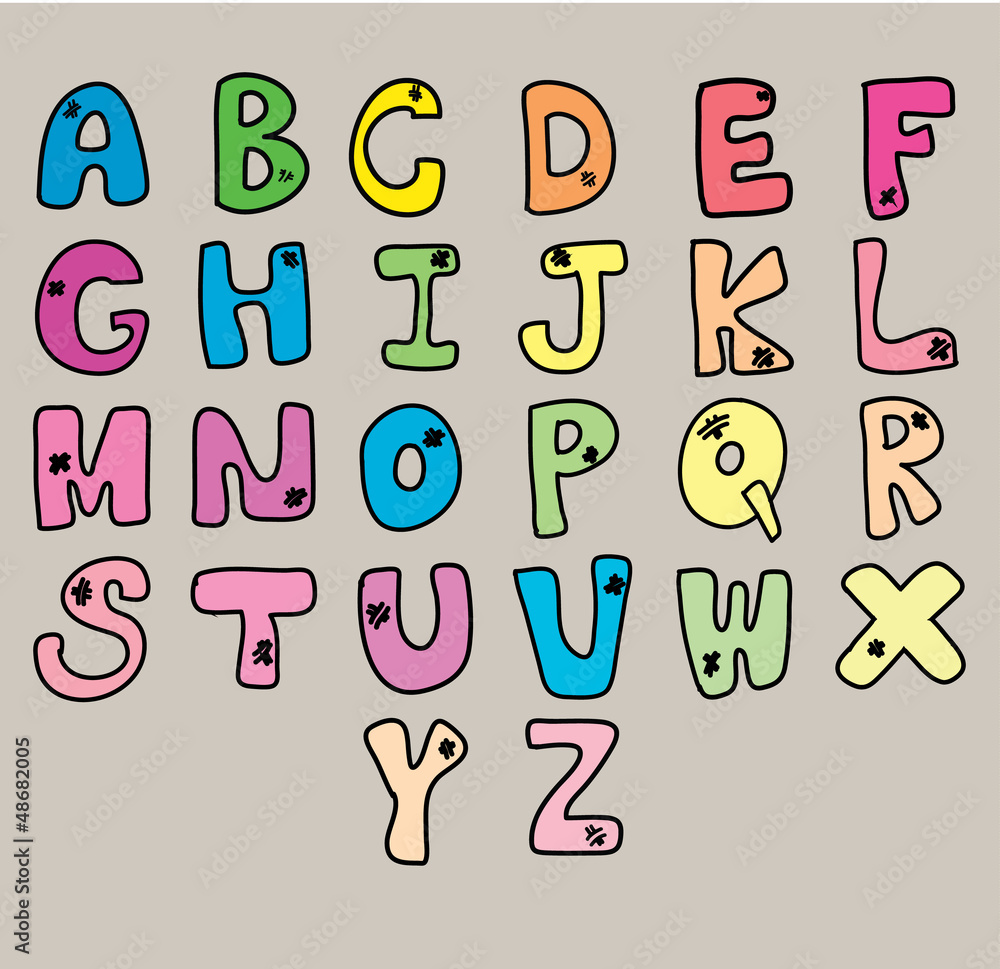 cartoon alphabet cartoon alphabet