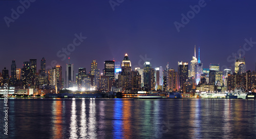 New York City Manhattan at dusk